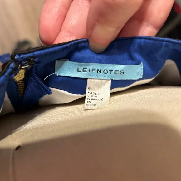 Anthropologie LeifNotes Chroma Shadow Floral Pencil Dress Sz 8 - Picture 4 of 7